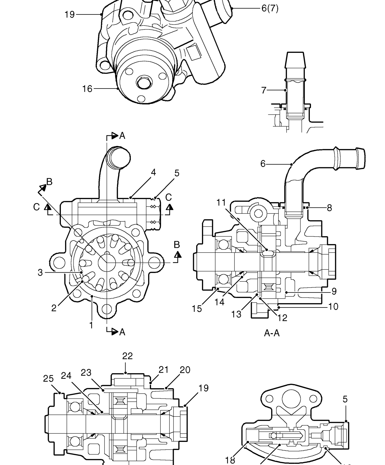Power assisted steering (pas) pump