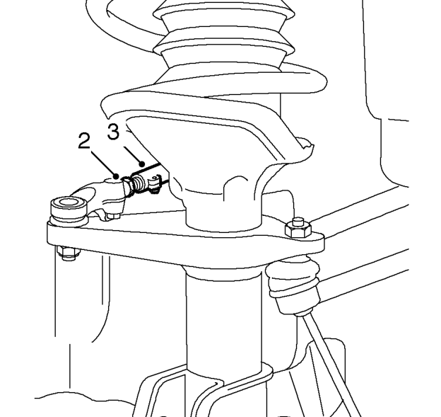 Wheel alignment - front – Mark position of track rod ends for reference.