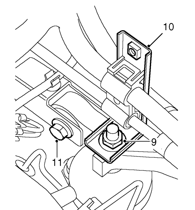 Models with air conditioning – Remove clamps from hose.