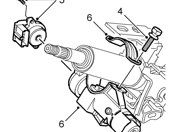Lock - steering column – Position steering column assembly in a vice.