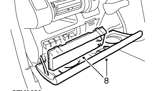 Remove 2 screws from steering column aperture trim and remove trim.