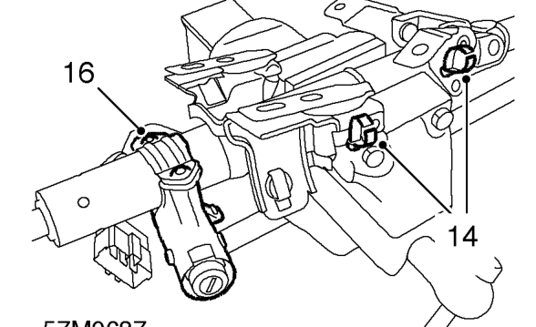 Remove column from vehicle.