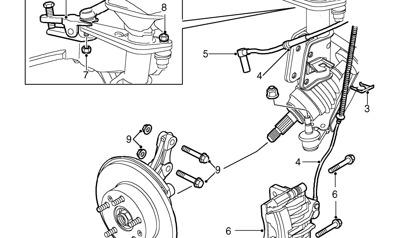 Damper - front – Remove road wheel(s).