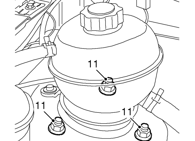LH Damper only : Remove jacking kit from mounting.