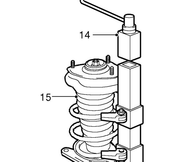 Remove damper and spring assembly.