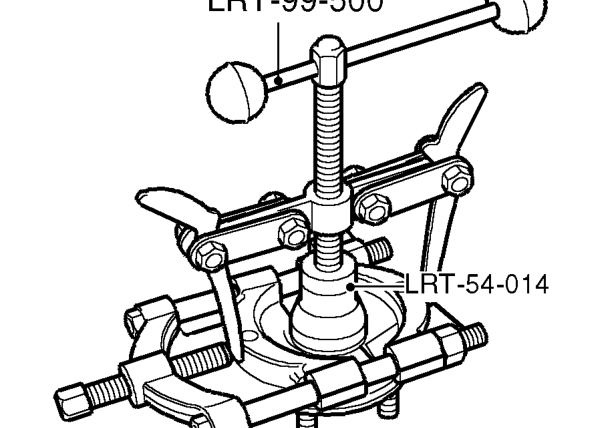 Position drive flange in a vice.