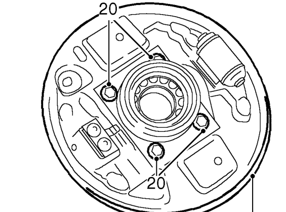 Using tool LRT-99-500 and thrust pad LRT-54-014 withdraw inner track from drive flange.