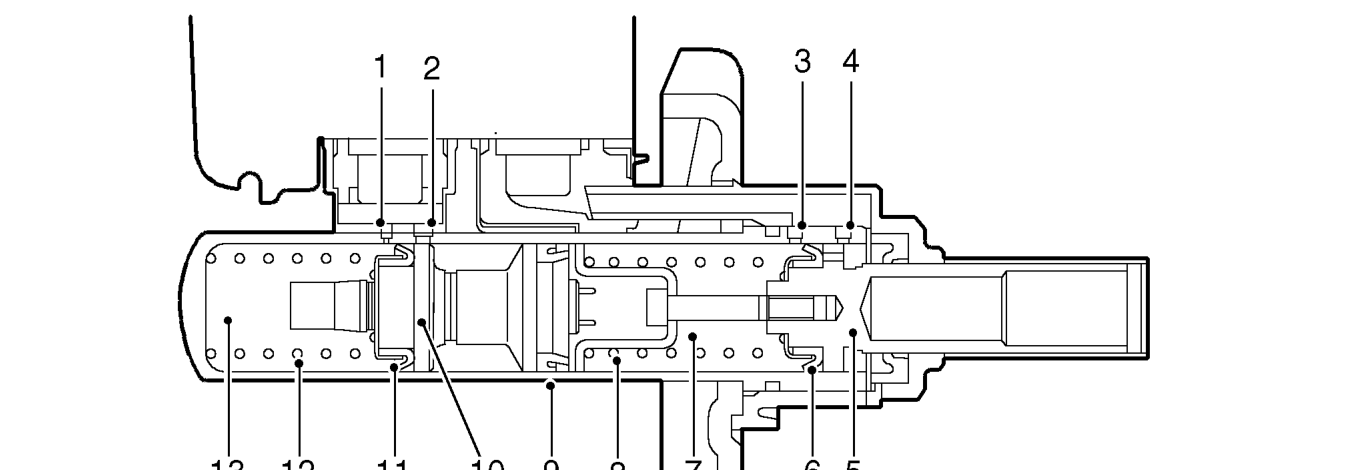 Sectioned view of master cylinder assembly - non abs