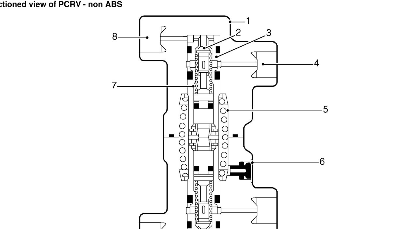 Sectioned view of pcrv - non abs