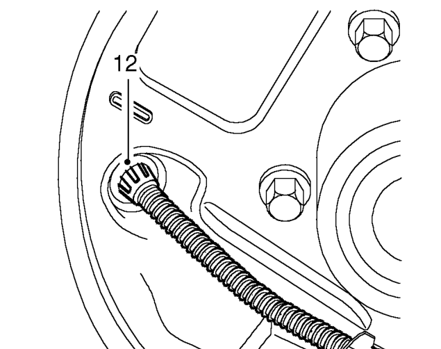 Remove rear brake shoes. See this section.