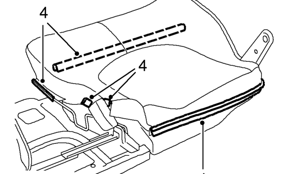 Seat belt buckle - rear - 3 door – Remove 4 screws and remove rear seat centre console.