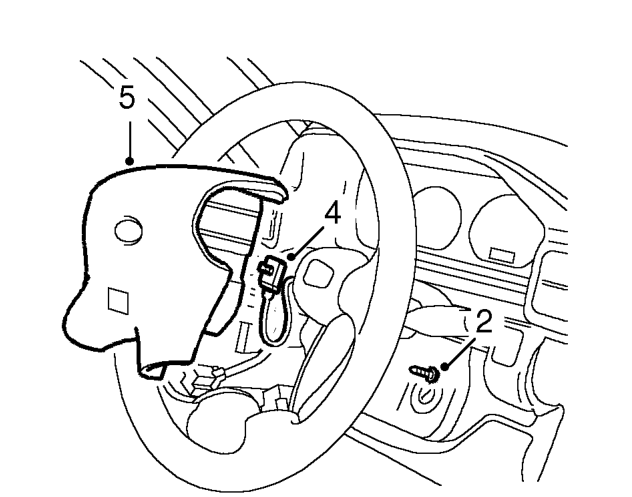 Airbag - steering wheel – Make the SRS system safe. See GENERAL INFORMATION, SRS Precautions.