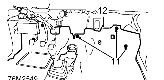 All models – Remove carpet retainer.