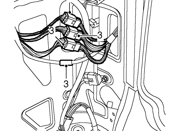 Door assembly - tail – Remove RH rear quarter lower trim casing. See Interior trim components.