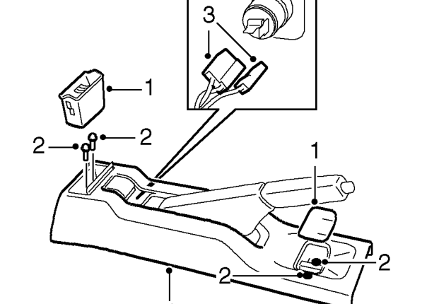 Console - rear – Service repair no - 76.25.04