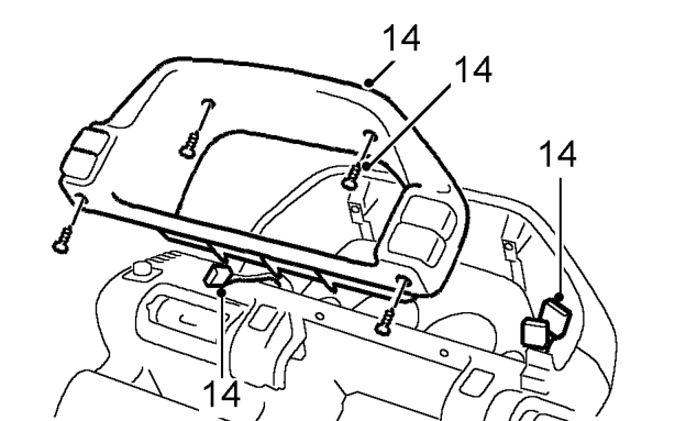 All models: – With assistance remove fascia. Do not carry out further dismantling if component is remove