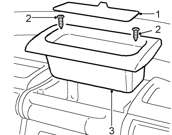 Stowage box - fascia – Service repair no - 76.46.45