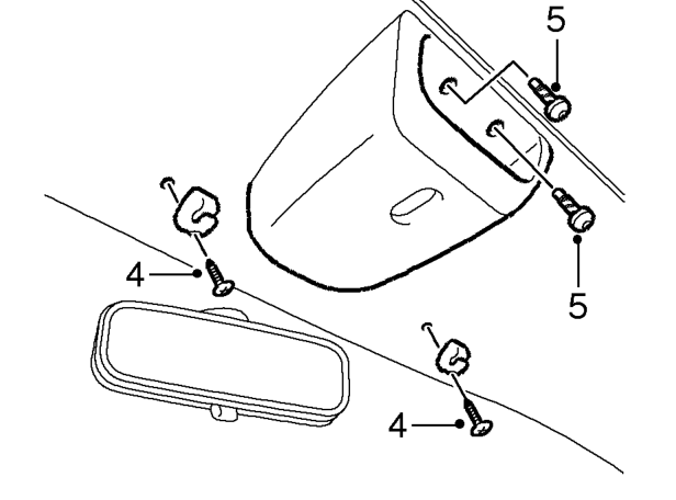 Headlining - 3 door – Remove both ’A’ post trims. See this section.