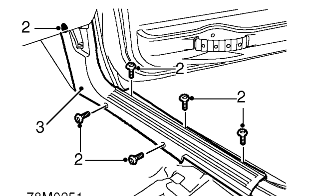 Finisher - seat base - front seat – Remove front seat cushion side finisher. See this section.