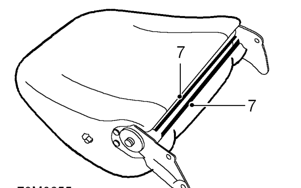 Lumbar support - front seat – Remove lumbar control knob.