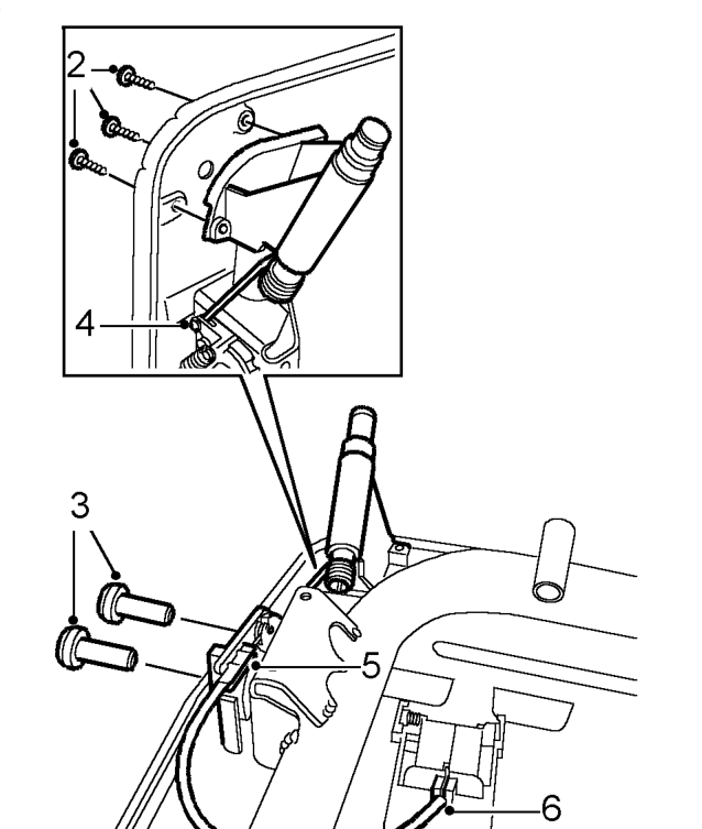 Latch assembly - rear squab - rh – Remove rear seat squab cover. See this section.