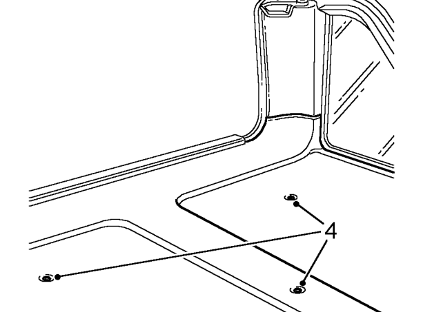 Glass - body side - hard back – Remove 4 Torx screws securing hard-back catches, slide catches from position and remove ca