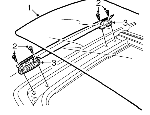 Wind deflector - glass sun roof - 3 door – Service repair no - 76.83.28