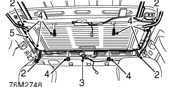 Sun roof assembly - 5 door – Remove headlining. See Interior trim components.