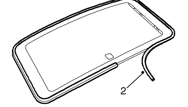 Seal - panel glass - sun roof - 5 door – Remove glass panel. See this section.