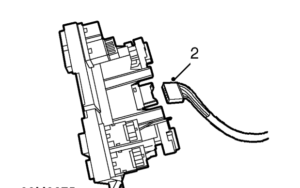 Switch - heater fan – Remove front console. See BODY, Interior trim components.