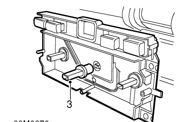 Switch - heater fan – Disconnect multiplug from switch.