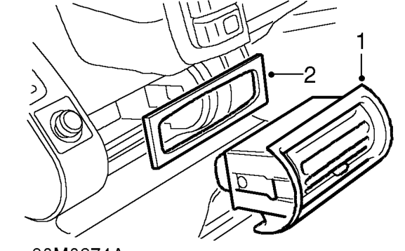 Ventilator - face level – Service repair no - 80.15.05