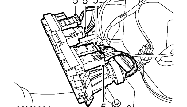 Heater – Remove 2 bolts from console support bracket and remove bracket.