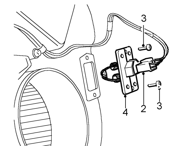 Resistor - fan motor – LHD Models Only: Remove air inlet connector hose.