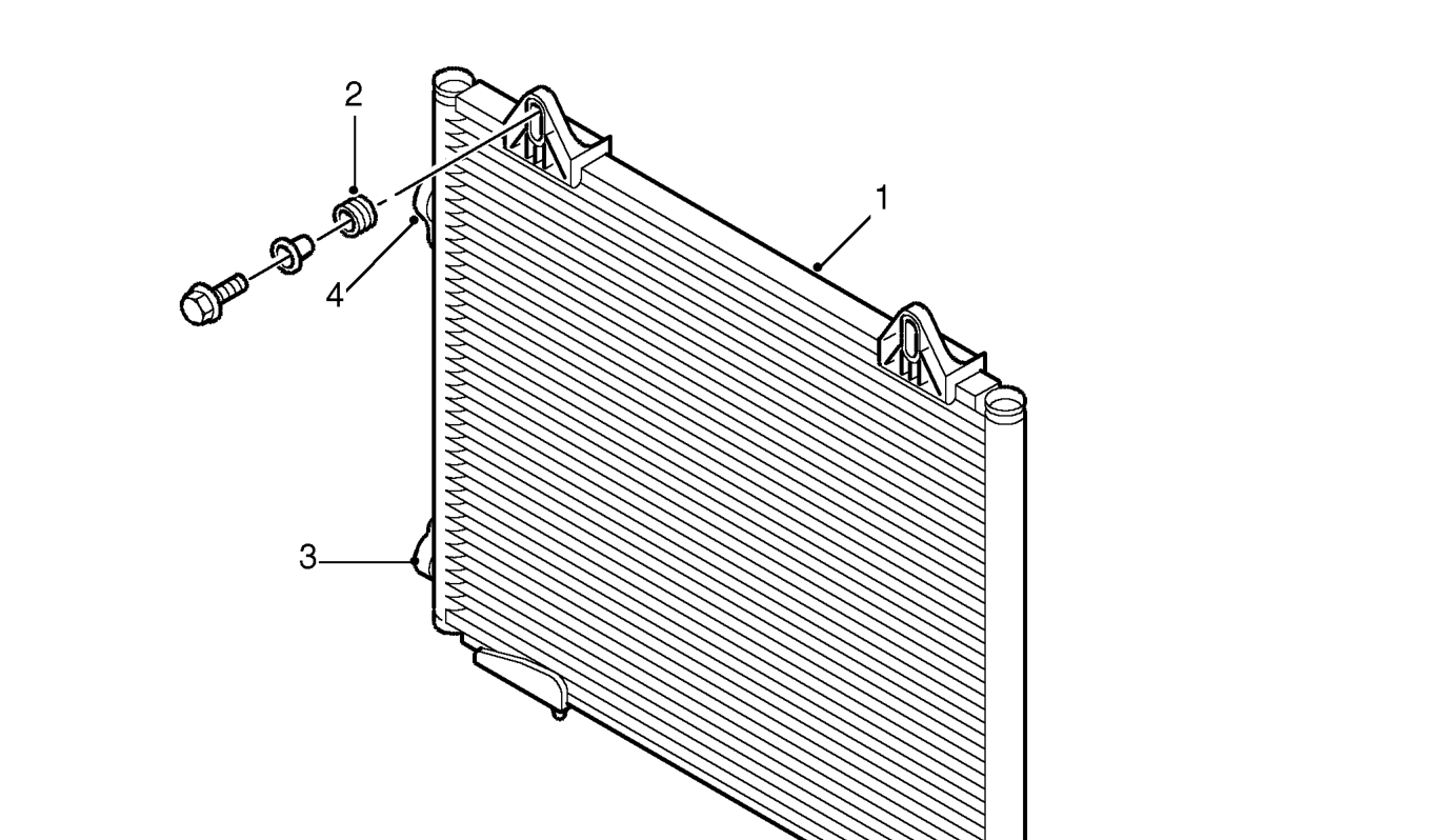 Condenser components – Ambient air, passing through the condenser matrix due to ram effect and/or the cooling and
