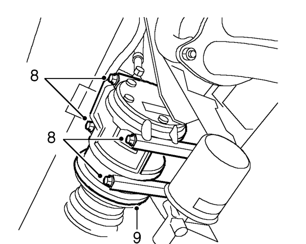 Compressor - ’k’ series – Remove and discard 2 ’O’ rings from compressor.