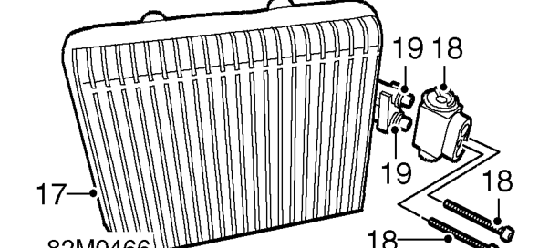 Release thermostat pipe and ease to one side.