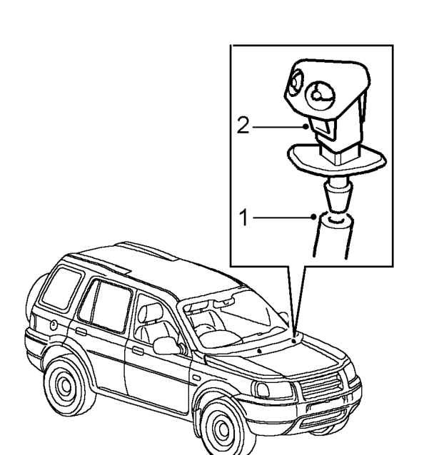 Washer jet - windscreen – Service repair no - 84.10.08
