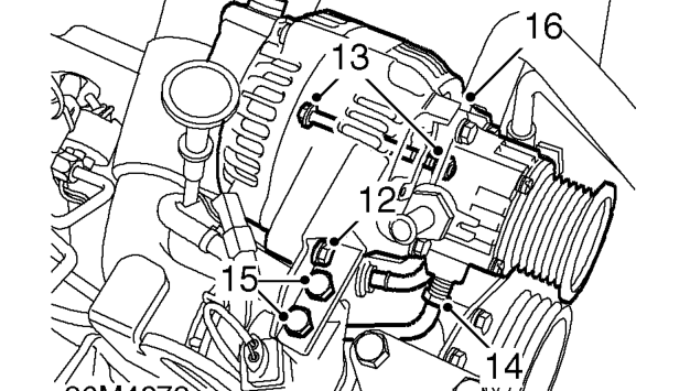Disconnect vacuum pump, oil feed pipe union from cylinder block.