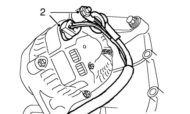 Alternator - ’k’ series without air conditioning – Disconnect battery earth lead.