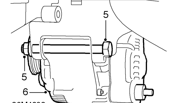 Alternator - ’k’ series without air conditioning – Remove bolt securing alternator to adjusting link.