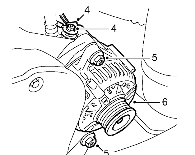 Alternator -’k’ series with air conditioning – Remove cooling fan motor. See COOLING SYSTEM - ’K’ SERIES, Repairs.