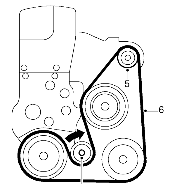 Drive belt - auxiliary - ’l’ series – Remove underbelly panel. See BODY, Exterior fittings.