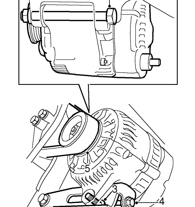 Drive belt - alternator - ’k’ series without air conditioning – Remove PAS pump drive belt. See STEERING, Repairs.
