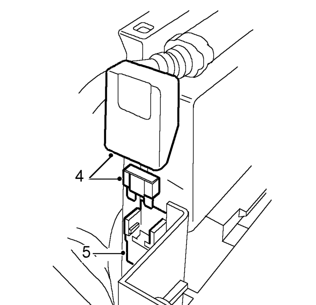 Battery carrier – Release 3 relay holders and relay module from battery carrier.
