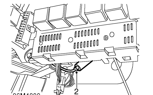 Coaxial link lead – Remove radio. See this section.
