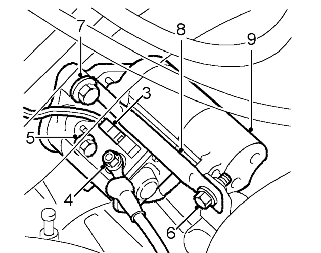 Starter motor - ’l’ series – Remove air cleaner. See ENGINE MANAGEMENT SYSTEM - EDC, Repairs.