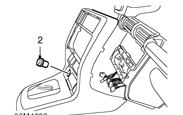 Cigar lighter - front – Remove front console. See BODY, Interior trim components.