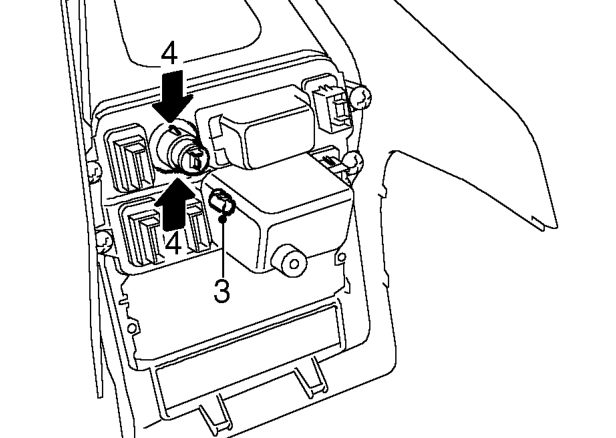 Cigar lighter - front – Remove cigar lighter element.