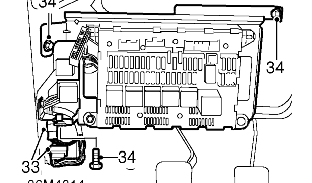 Release and disconnect multiplugs from ’A’ post.